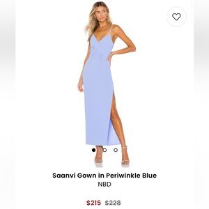 NBD Saanvi Gown in Periwinkle Blue